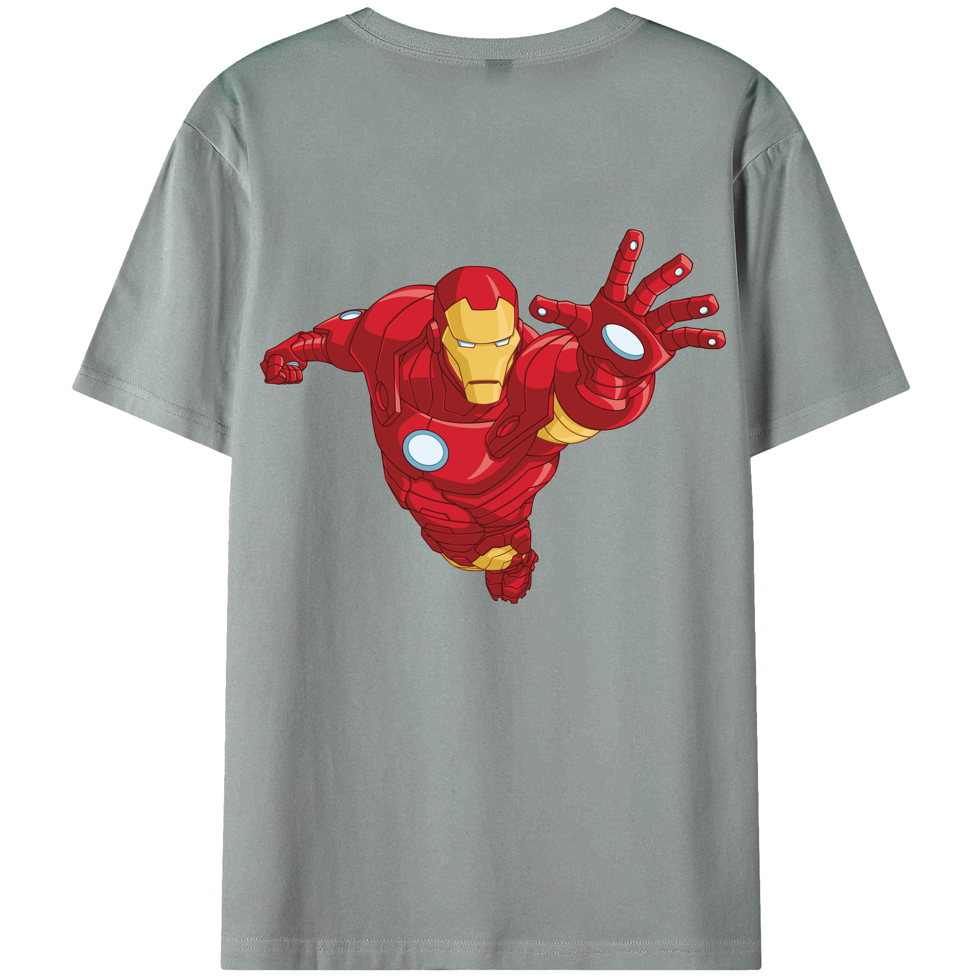 （画像用） アベンジャーズ The Avengers 綿100％ メンズ半袖Tシャツ（バックプリント） 通気性